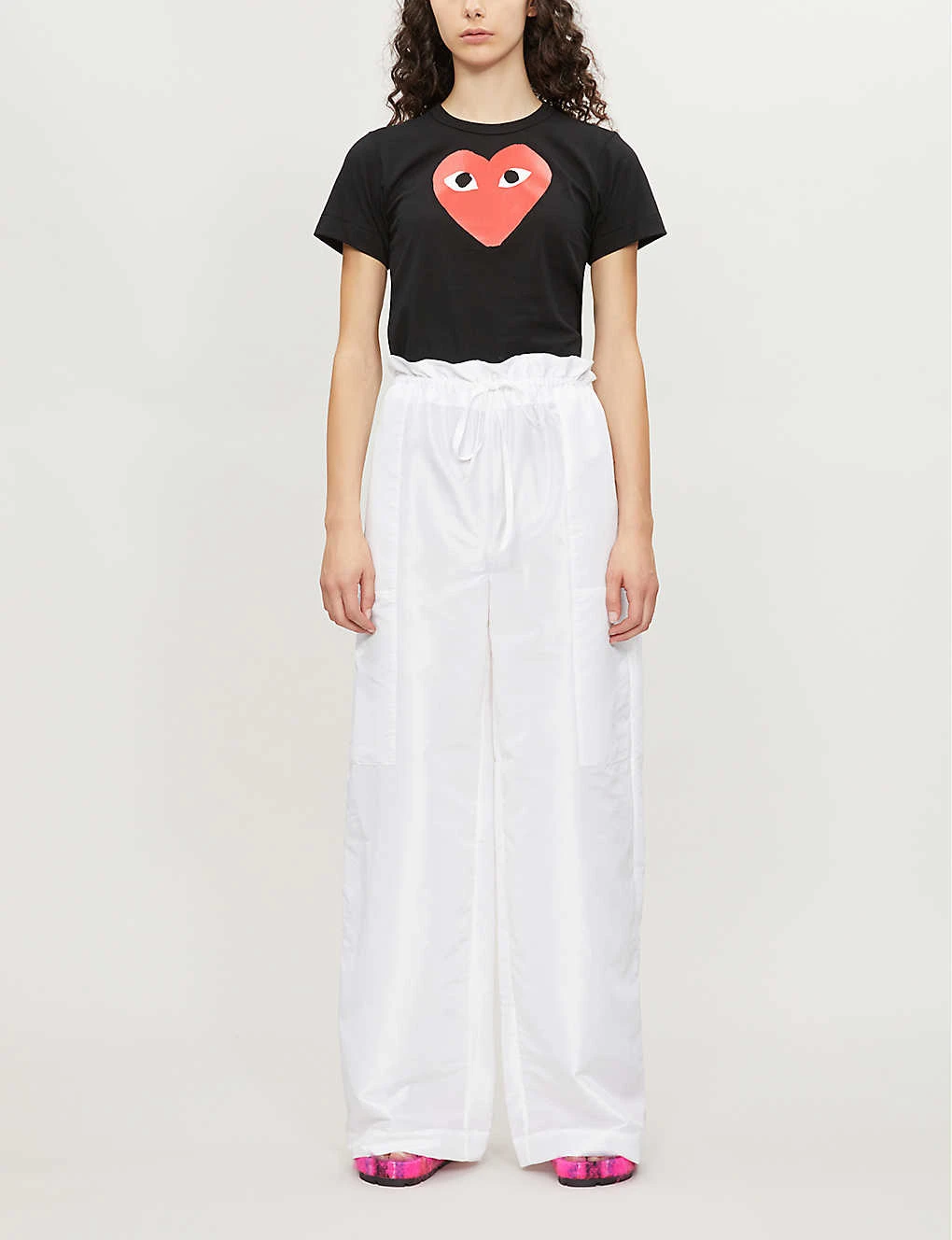 Comme Des Garçons Play Middle Heart-print Cotton-jersey T-shirt 5 Comme Des Garçons Play Middle Heart-print Cotton-jersey T-shirt - Image 3