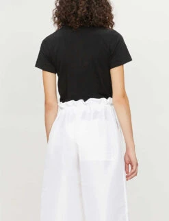 Comme Des Garçons Play Middle Heart-print Cotton-jersey T-shirt 12 Comme Des Garçons Play Middle Heart-print Cotton-jersey T-shirt -VogueVibe Store 143 2000022 P1T111 BLACK ALT02