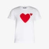 Comme Des Garçons Play Heart-appliquéd Cotton-jersey T-shirt