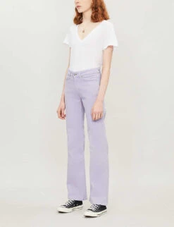 Paige Zaya V-neck Cotton And Modal-blend T-shirt -VogueVibe Store 188 3002369 5008E881165 WHITE ALT01