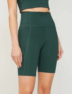 Girlfriend Collective High-rise Stretch-jersey Cycling Shorts -VogueVibe Store R00037927 MOSS ALT03