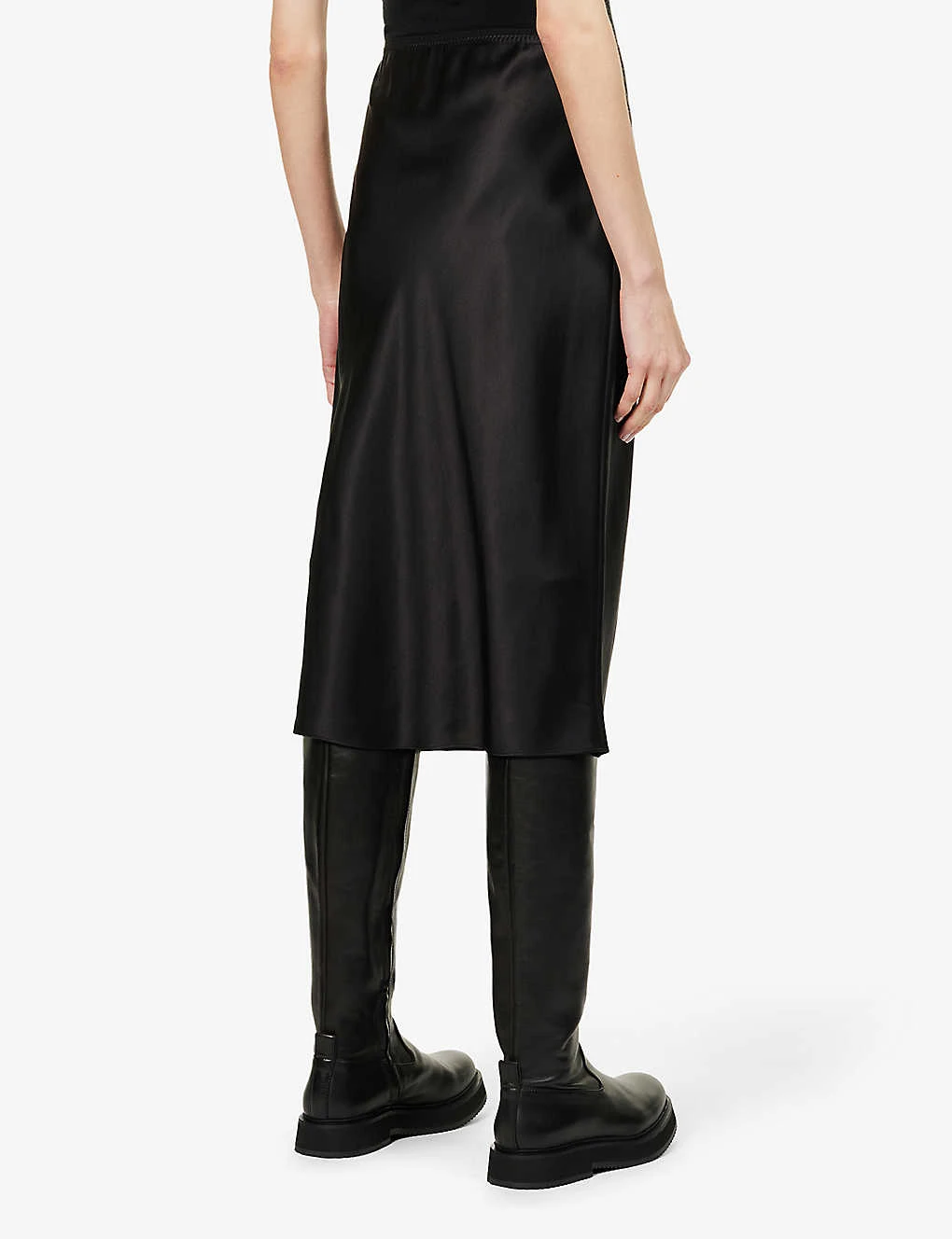 Joseph Isaak Silk-satin Midi Skirt 7 Joseph Isaak Silk-satin Midi Skirt - Image 5