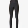 Airlift High-rise Stretch-knitted Leggings -VogueVibe Store R03654196 BLACK ALT10