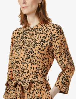 Whistles Animal-print Woven Jumpsuit -VogueVibe Store R03676904 MULTICOLOUR ALT03