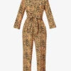 Whistles Animal-print Woven Jumpsuit 1 Whistles Animal-print Woven Jumpsuit -VogueVibe Store R03676904 MULTICOLOUR ALT10