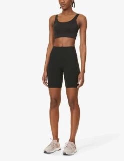 Every Wear™ High-rise Stretch-woven Shorts -VogueVibe Store R03720425 VERYBLACK ALT01