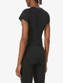 Look At Me Now Woven T-shirt -VogueVibe Store R03720428 VERYBLACK ALT02