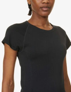 Look At Me Now Woven T-shirt -VogueVibe Store R03720428 VERYBLACK ALT03