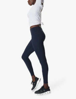Sweaty Betty Power Workout High-rise Stretch-jersey Leggings -VogueVibe Store R03741887 NAVYBLUE ALT05