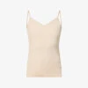HANRO Seamless Cotton-jersey Cami Top 2 HANRO Seamless Cotton-jersey Cami Top -VogueVibe Store R03763938 BEIGE M