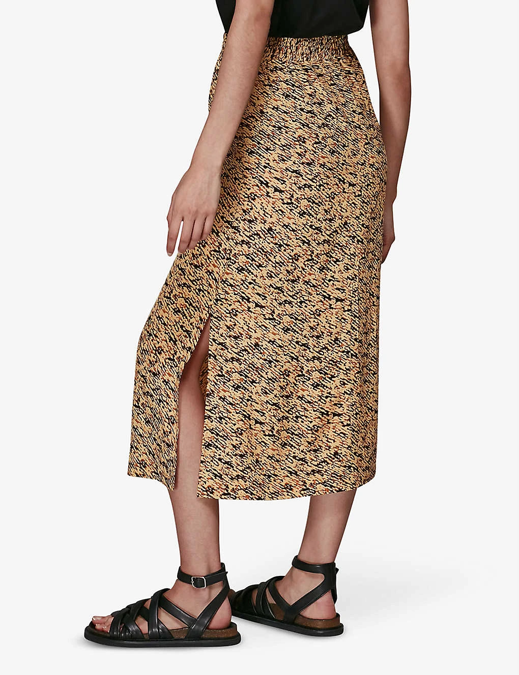 Whistles Bark-print Woven Midi Skirt 5 Whistles Bark-print Woven Midi Skirt - Image 3