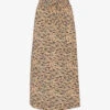 Whistles Bark-print Woven Midi Skirt -VogueVibe Store R03771308 MULTICOLOURED M