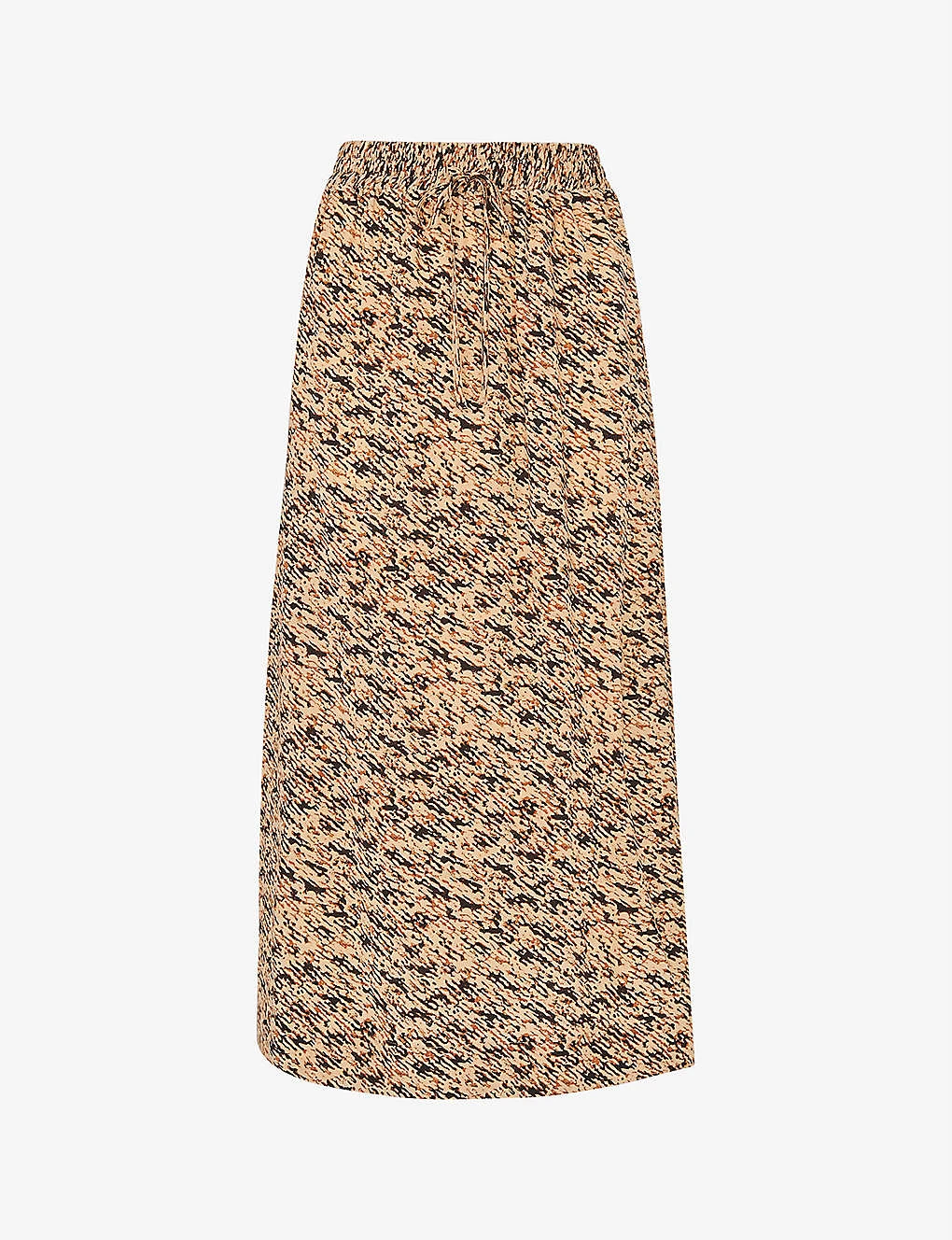 Whistles Bark-print Woven Midi Skirt 3 Whistles Bark-print Woven Midi Skirt
