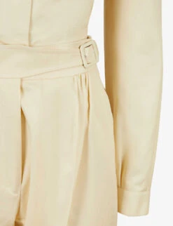 Pre-loved Aquascutum Cotton-blend Two-piece Set -VogueVibe Store R03773975 CREAM ALT02