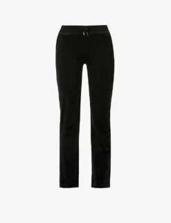 Juicy Couture Logo-embellished Velour Jogging Bottoms