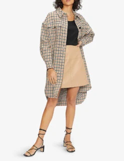 Ted Baker Miarna Relaxed-fit Cotton-jersey T-shirt -VogueVibe Store R03797480 BLACK ALT03