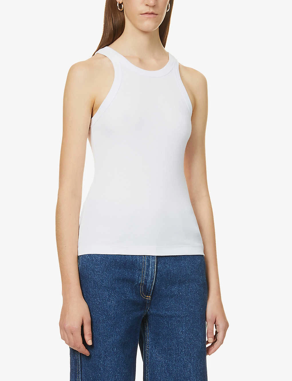 Toteme Ribbed Organic Cotton-blend Tank Top 5 Toteme Ribbed Organic Cotton-blend Tank Top - Image 3