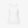 Toteme Ribbed Organic Cotton-blend Tank Top -VogueVibe Store R03828804 WHITE M