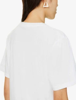 Joseph Relaxed-fit Cotton-jersey T-shirt -VogueVibe Store R03900778 WHITE ALT04