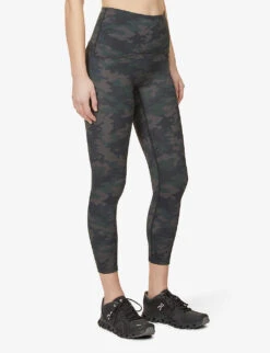 Booty Boost 7/8 High-rise Stretch-jersey Leggings 9 Booty Boost 7/8 High-rise Stretch-jersey Leggings -VogueVibe Store R03912012 BLACKCAMO ALT02