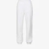 Logo-embroidered Straight Cotton-fleece Jogging Bottoms -VogueVibe Store R03912039 GREYMELANGE M