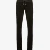 Juicy Couture Brand-embroidered Low-rise Velour Jogging Bottoms -VogueVibe Store R03936083 BLACK101 M