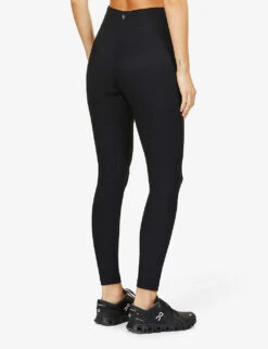 Center Stage High-rise Stretch-jersey Leggings 10 Center Stage High-rise Stretch-jersey Leggings -VogueVibe Store R03938559 BLACKRIB ALT03