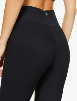 Center Stage High-rise Stretch-jersey Leggings 11 Center Stage High-rise Stretch-jersey Leggings -VogueVibe Store R03938559 BLACKRIB ALT04