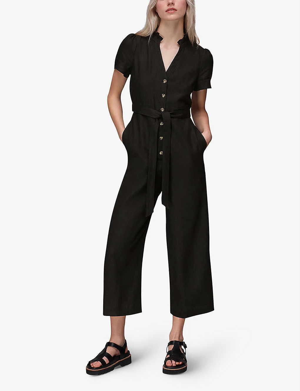 Whistles Emmie Relaxed-fit Linen Jumpsuit 4 Whistles Emmie Relaxed-fit Linen Jumpsuit - Image 2