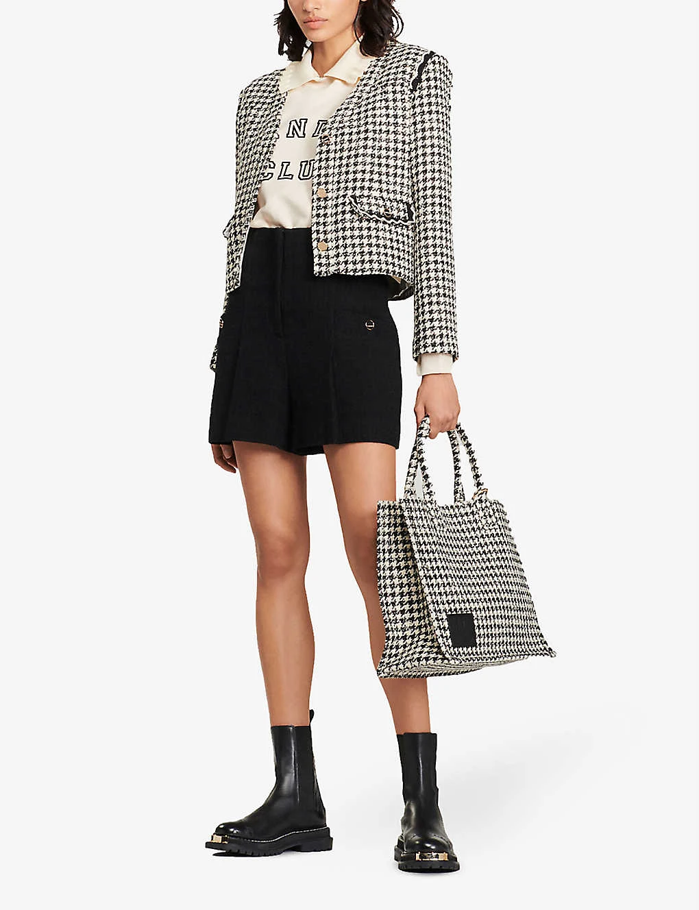 Sandro Cadaques High-rise Tweed Shorts 4 Sandro Cadaques High-rise Tweed Shorts - Image 2