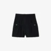 Sandro Cadaques High-rise Tweed Shorts -VogueVibe Store R03947973 NOIRGRIS M