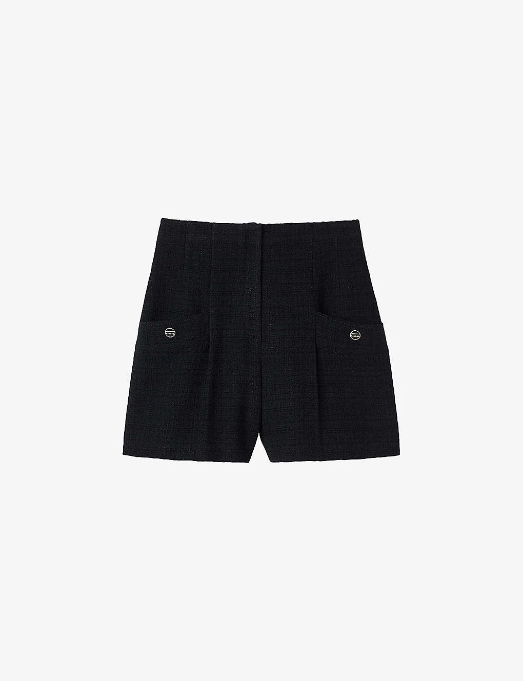 Sandro Cadaques High-rise Tweed Shorts 3 Sandro Cadaques High-rise Tweed Shorts