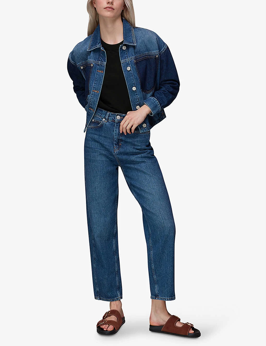 Whistles Rosa Double-trim Cotton T-shirt 4 Whistles Rosa Double-trim Cotton T-shirt - Image 2