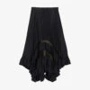 CLAUDIE PIERLOT Selode Sheer-panel Pleated Crepe Midi Skirt