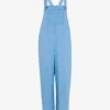 Whistles Rita Sleeveless Relaxed-fit Wide-leg Cotton-blend Dungarees 2 Whistles Rita Sleeveless Relaxed-fit Wide-leg Cotton-blend Dungarees -VogueVibe Store R03952633 M