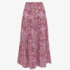 Whistles Summer Cheetah-print Woven Midi Skirt