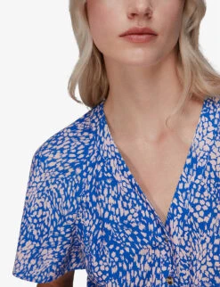 Whistles Jemma Animal-print Woven Jumpsuit -VogueVibe Store R03975835 MULTICOLOURED ALT05