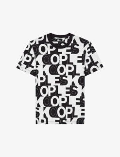 THE KOOPLES Logo-print Cotton-jersey T-shirt