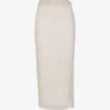 Whistles Sadie Sequined Recycled-polyester Midi Skirt -VogueVibe Store R03981357 PALEPINK M