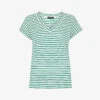 Whistles Willa Striped Cotton T-shirt -VogueVibe Store R03991101 MULTICOLOURED M