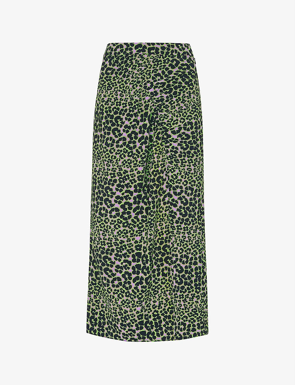 Whistles Fluro Animal Ruched Midi Skirt 3 Whistles Fluro Animal Ruched Midi Skirt