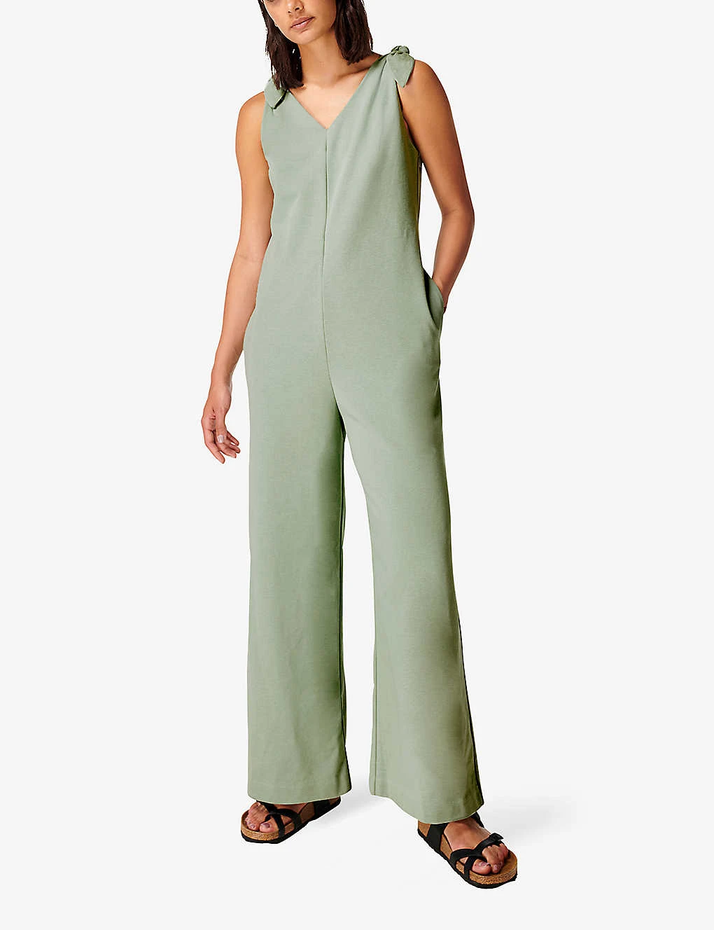 Sweaty Betty Harlow Wide-leg Cotton-blend Jumpsuit 4 Sweaty Betty Harlow Wide-leg Cotton-blend Jumpsuit - Image 2