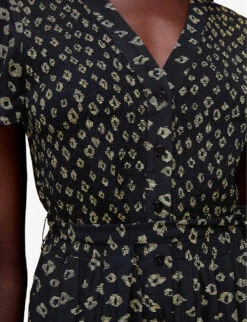 Whistles Graphic-print Woven Jumpsuit 11 Whistles Graphic-print Woven Jumpsuit -VogueVibe Store R03995740 BLACK ALT04