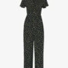 Whistles Graphic-print Woven Jumpsuit -VogueVibe Store R03995740 BLACK M