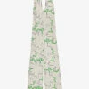 Ted Baker Remmeiy Graphic-print Woven Jumpsuit 2 Ted Baker Remmeiy Graphic-print Woven Jumpsuit -VogueVibe Store R04000348 IVORY M