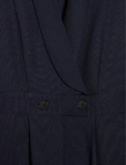 CLAUDIE PIERLOT Tailored Woven Jumpsuit 13 CLAUDIE PIERLOT Tailored Woven Jumpsuit -VogueVibe Store R04000814 BLEUS ALT05