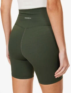 Ultimate High-rise Stretch-woven Shorts -VogueVibe Store R04004004 DARKOLIVE ALT04