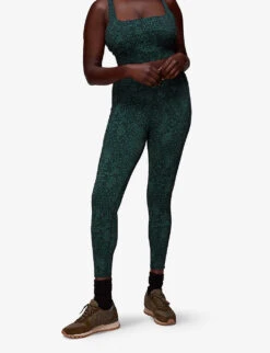 Whistles Animal-print Recycled-nylon Leggings -VogueVibe Store R04056785 MULTICOLOURED ALT02