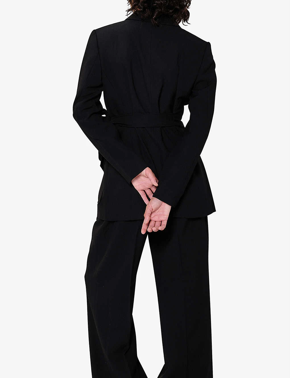 Ferran Tie-waist Recycled-polyester Blazer 6 Ferran Tie-waist Recycled-polyester Blazer - Image 4