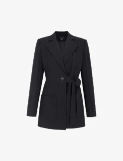 Ferran Tie-waist Recycled-polyester Blazer